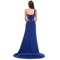 Grace Karin Long Tail Um ombro Vestido de noite Chiffon Chique Longo CL4971-2 #